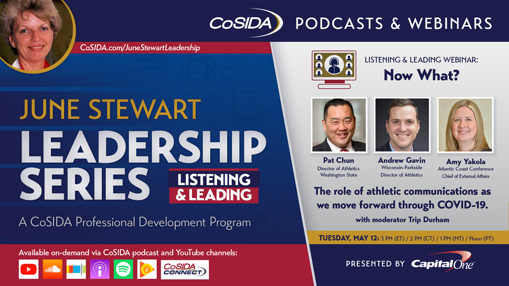Join Us! Live Webinar: Now What? The role of athletic communications as we move forward through COVID-19.